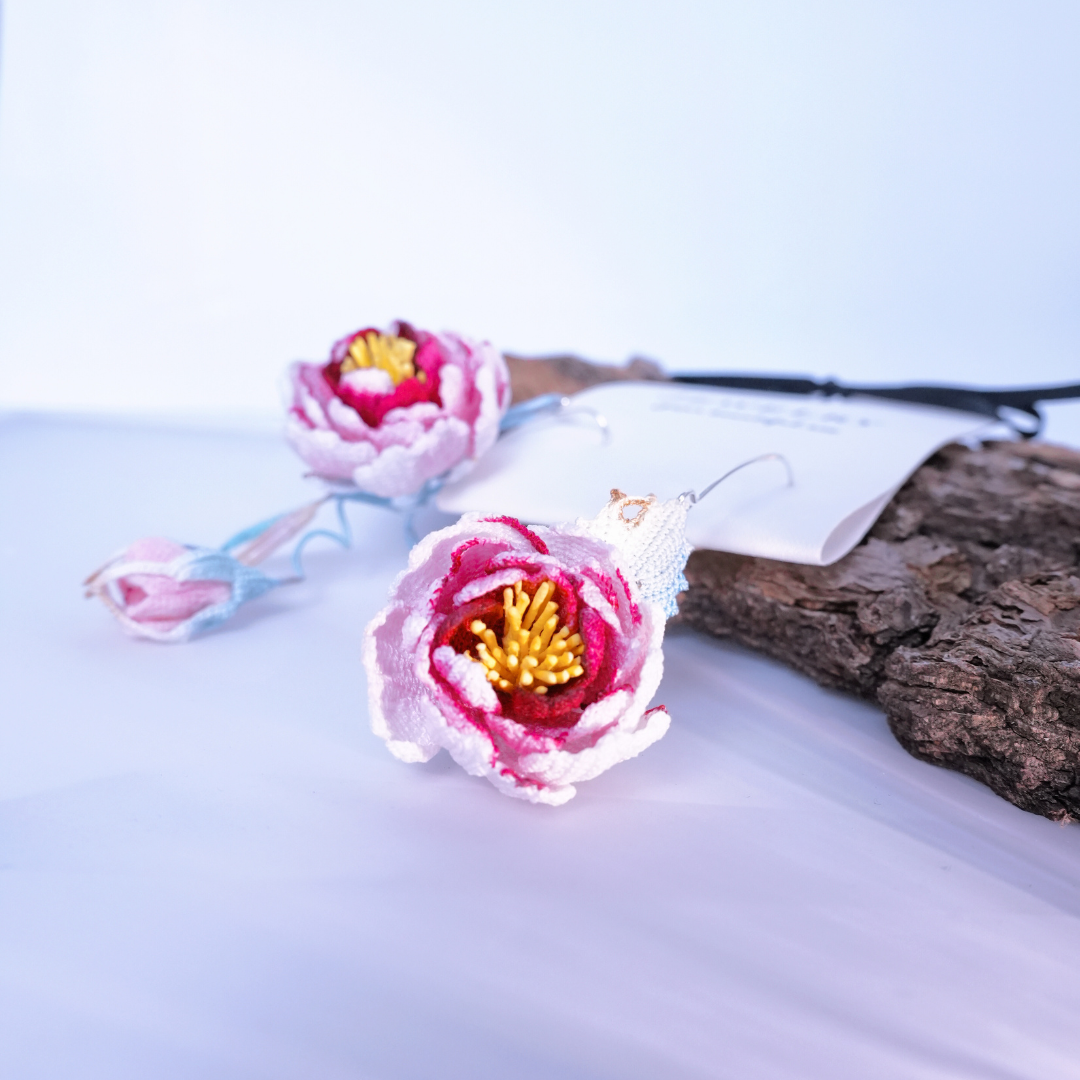 Handmade Crochet Daphne Rose Accessories