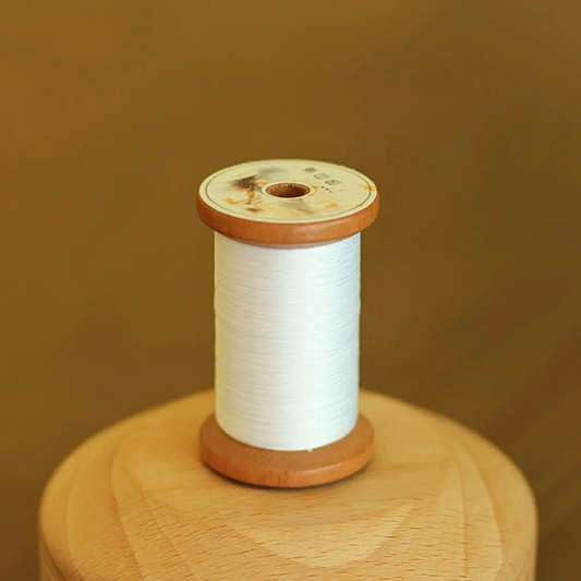 Micro crochet lace thread in bleached white, Egyptian cotton, size 80 or 100