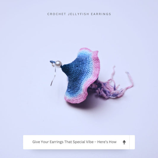 Crochet Jellyfish Earrings