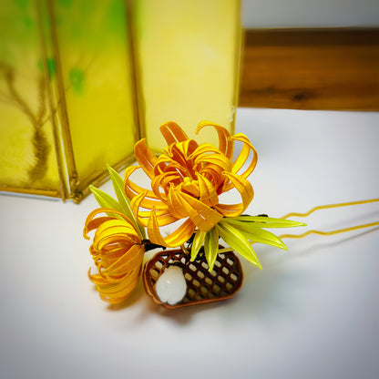 "Eternal Friendship" Hairpin – The Timeless Chrysanthemum