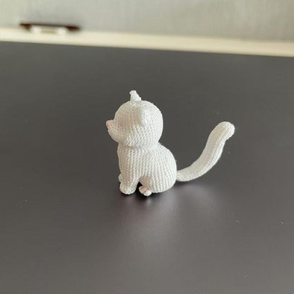 Micro-Crocheted Squat Cat — Perfectly Customized for Your Fur Baby