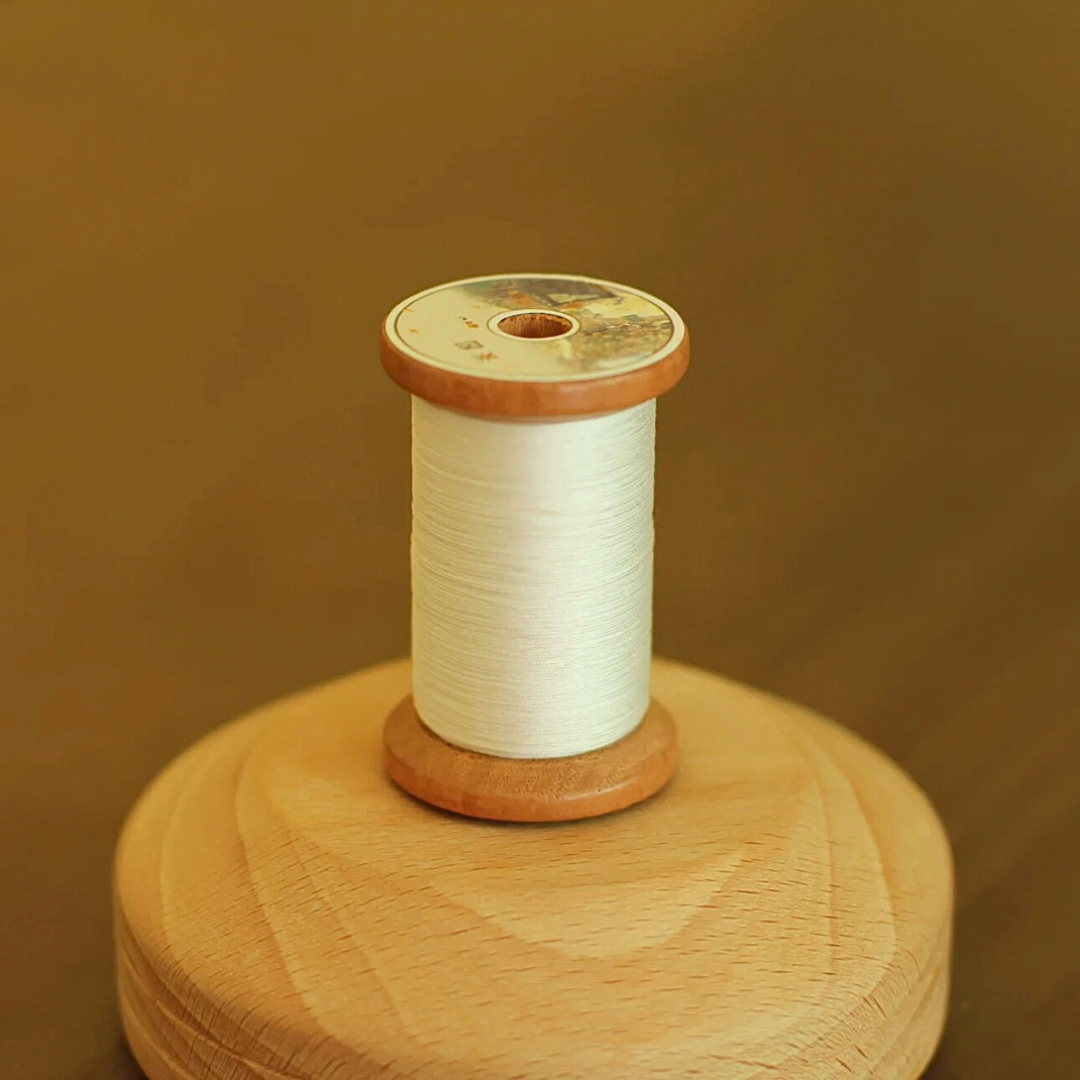Micro crochet lace thread in off white, Egyptian cotton, size 80 or 100