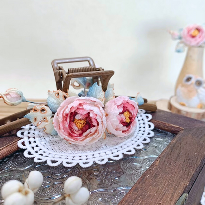 Handmade Crochet Daphne Rose Accessories