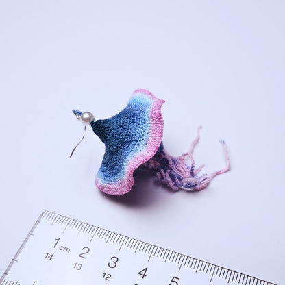 Crochet Jellyfish Earrings