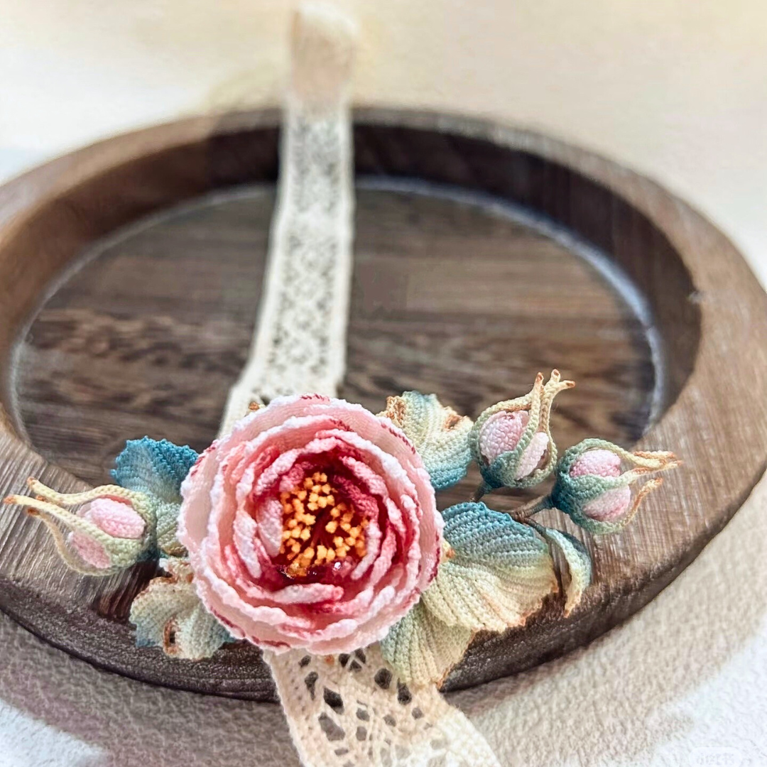 Handmade Crochet Daphne Rose Accessories