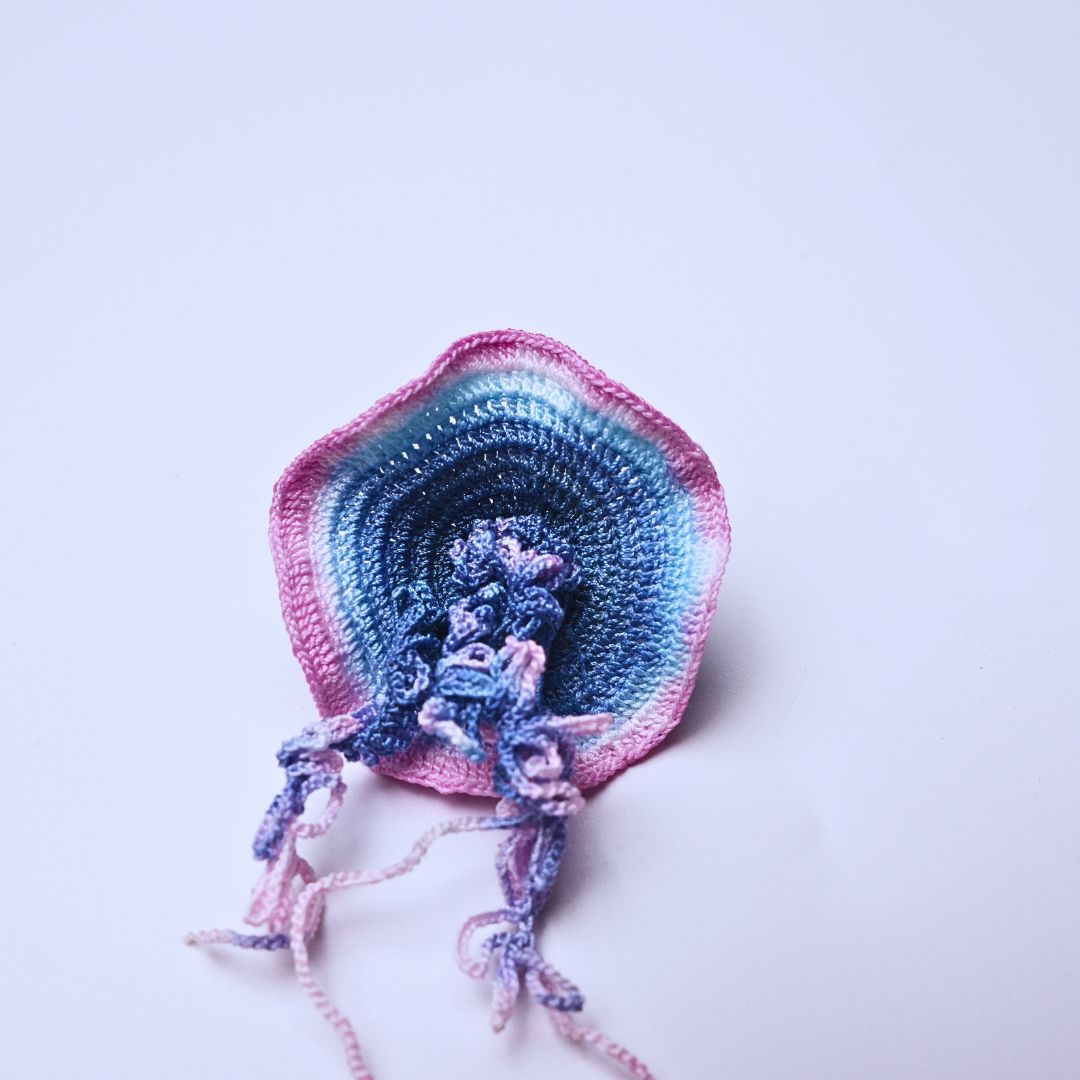 Crochet Jellyfish Earrings