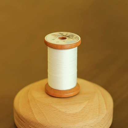 Micro crochet lace thread in pearl white, Egyptian cotton, size 80 or 100