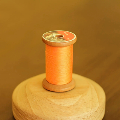 Micro crochet lace thread in bird of paradise orange, Egyptian cotton, size 100