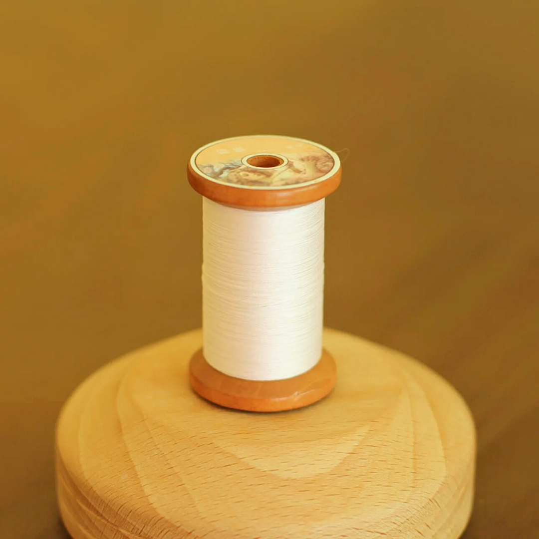 Micro crochet lace thread in blush pink, Egyptian cotton, size 100
