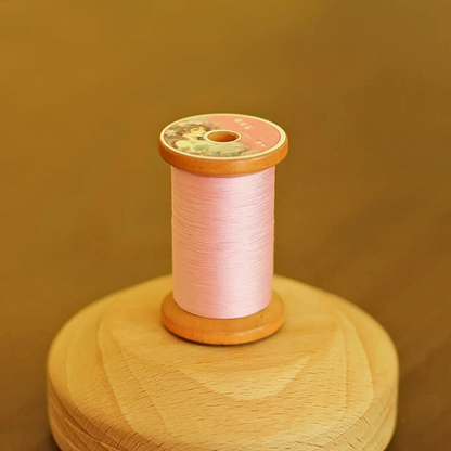 Micro crochet lace thread in candy pink, Egyptian cotton, size 100