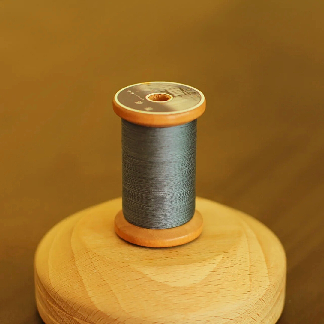 Micro crochet lace thread in dark grey, Egyptian cotton, size 100