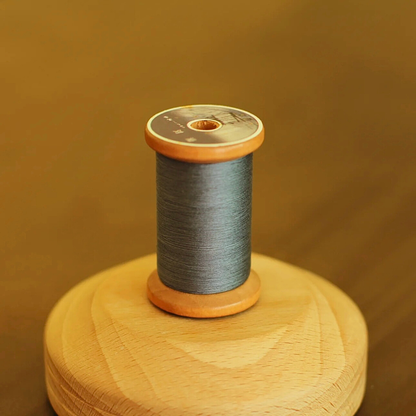 Micro crochet lace thread in dark grey, Egyptian cotton, size 100