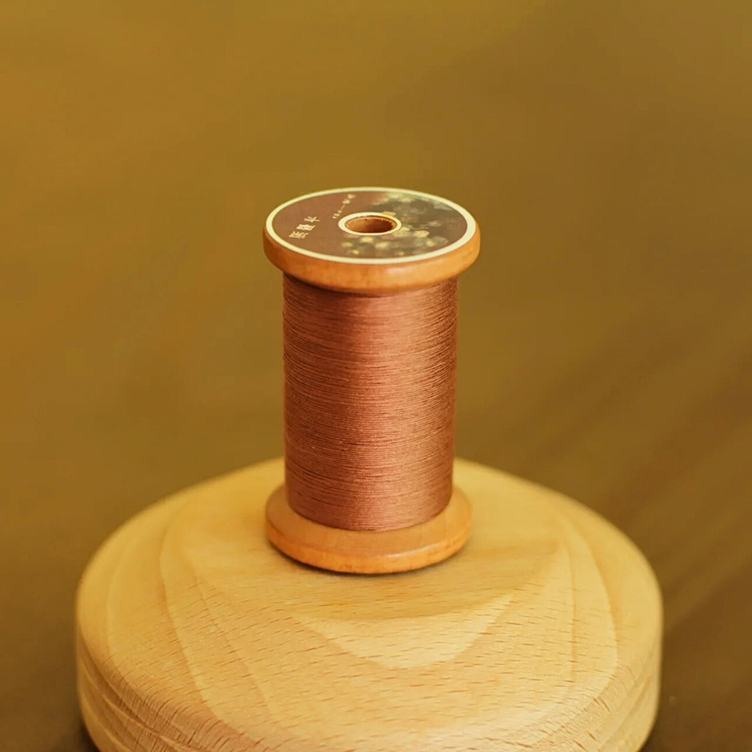 Micro crochet lace thread in dark mocha, Egyptian cotton, size 100
