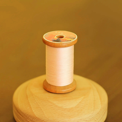 Micro crochet lace thread in frozen peach pink, Egyptian cotton, size 100