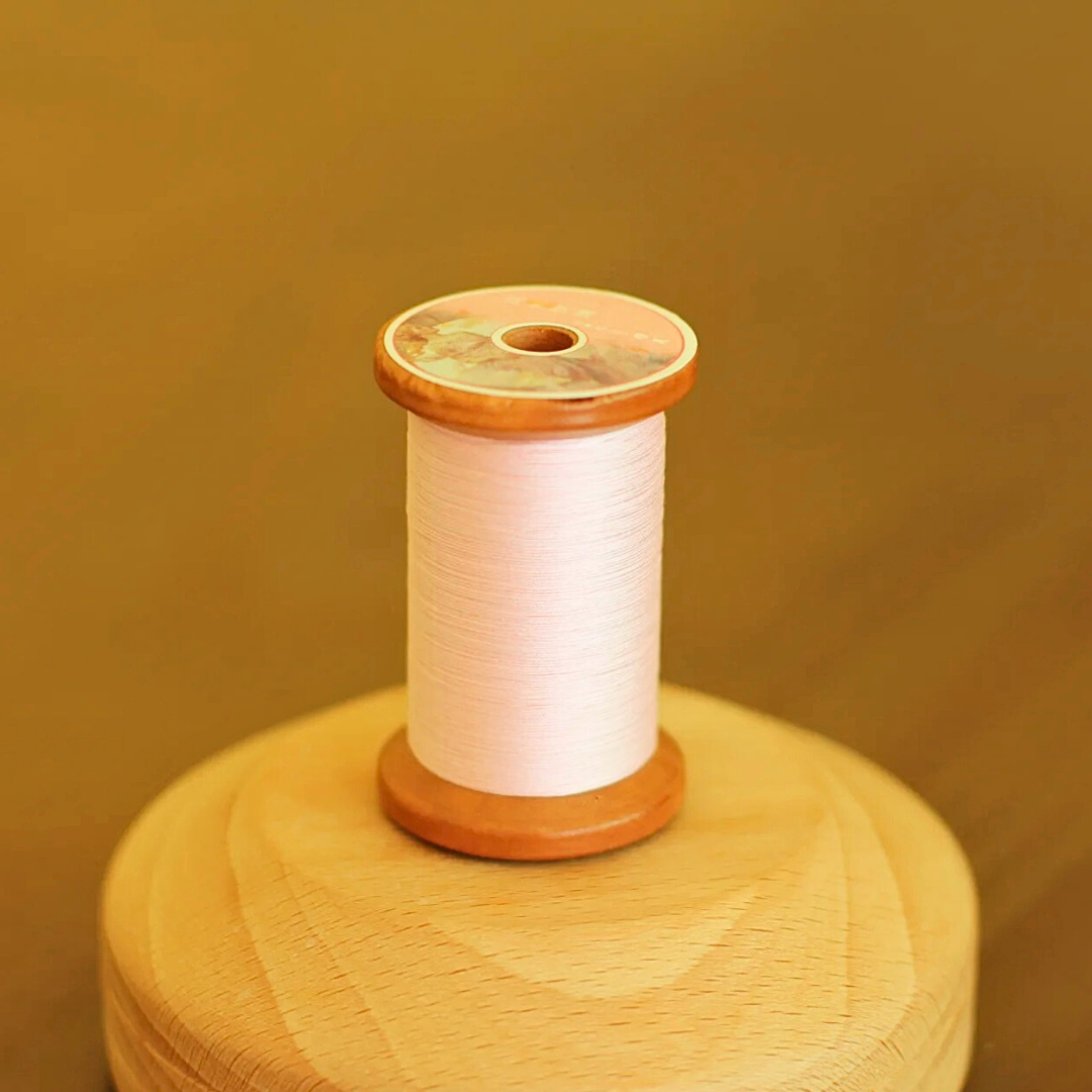Micro crochet lace thread in mary rose pink, Egyptian cotton, size 100