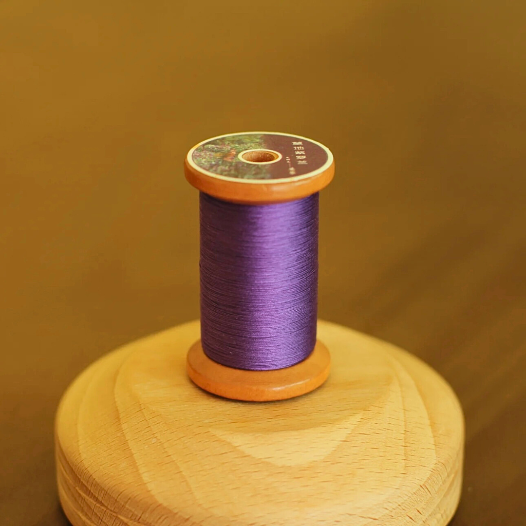 Micro crochet lace thread in meadow violet, Egyptian cotton, size 100