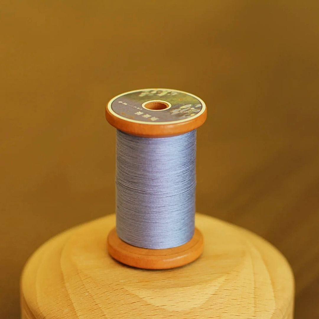Micro crochet lace thread in persian purple, Egyptian cotton, size 100