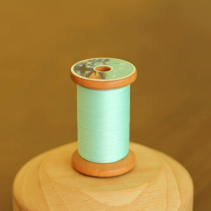 Micro crochet lace thread in star teal, Egyptian cotton, size 100