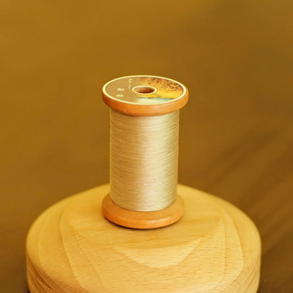 Micro crochet lace thread in taupe brown, Egyptian cotton, size 100