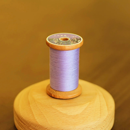 Micro crochet lace thread in verbena lavender, Egyptian cotton, size 100