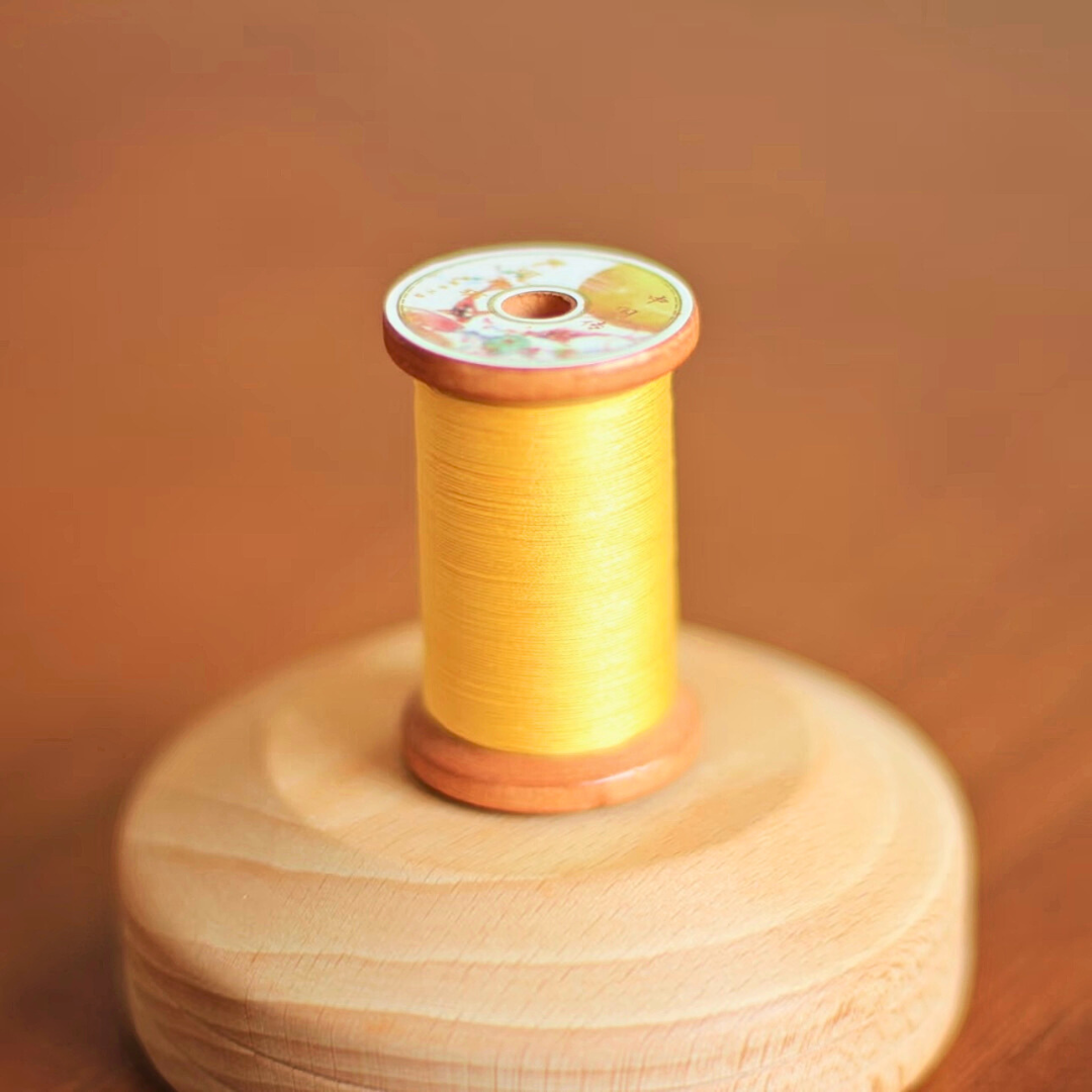 Micro crochet lace thread size 80 in teng yellow