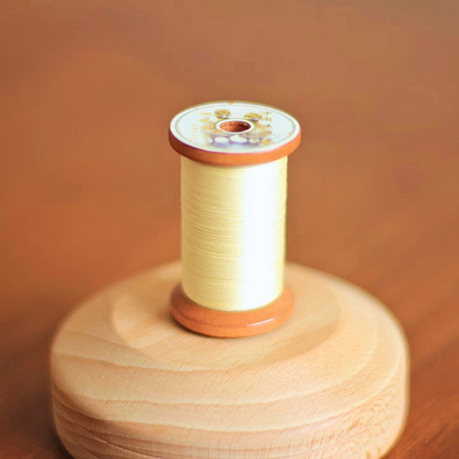Micro crochet lace thread size 80 in soft goose yellow