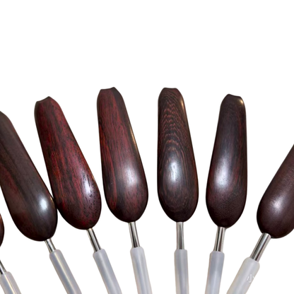 Bloodwood cat paw handle micro crochet hook for fine thread crochet