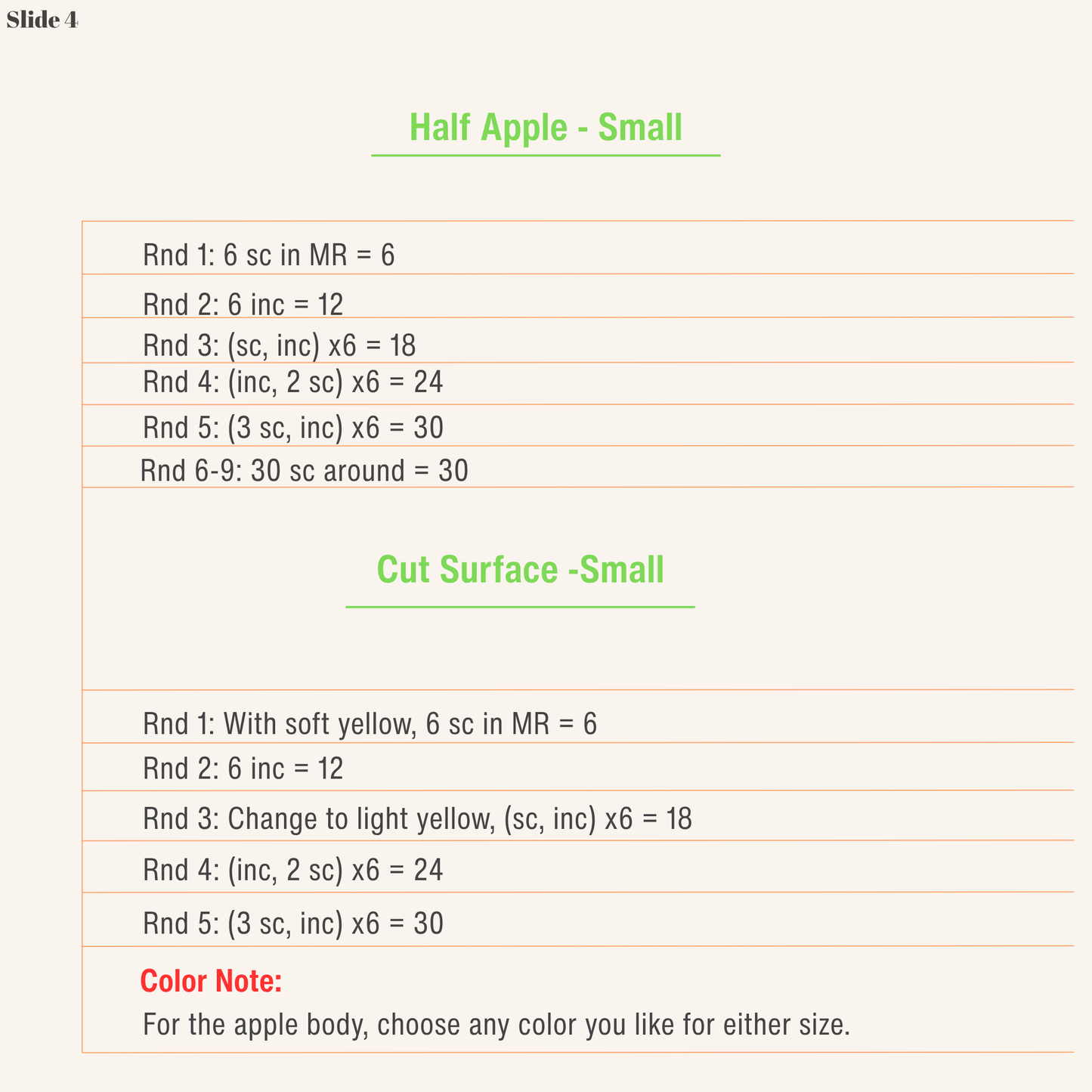 Free Micro Crochet Half Apple Earrings Pattern